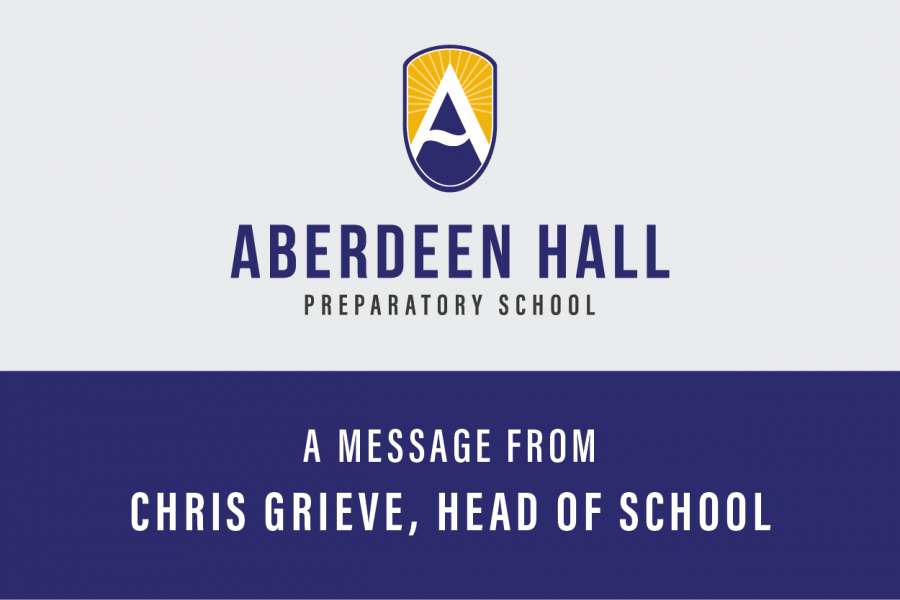 A Message from Head of School - Confidentiality, Trust and Compassion